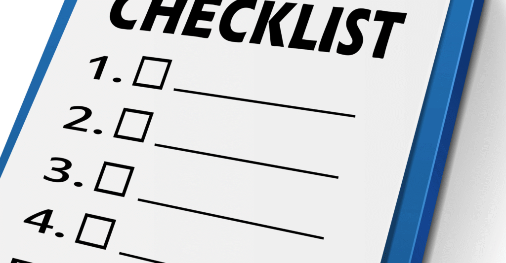 Station Observation Checklist